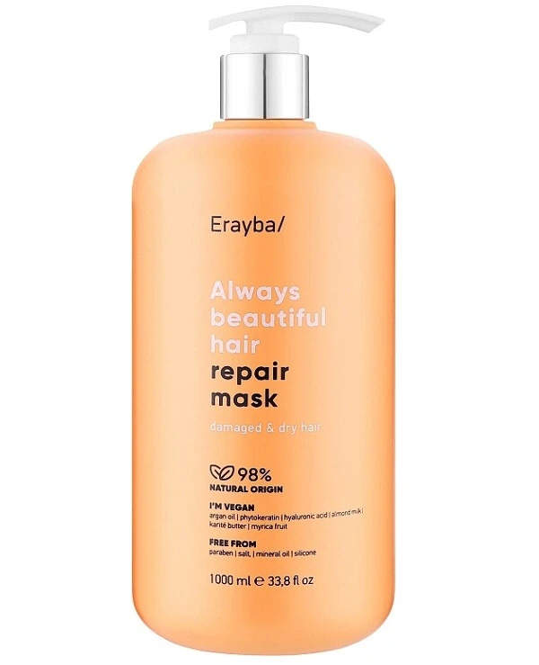 Erayba - Восстанавливающая маска для поврежденных волос Always Beautiful Hair Repair Mask 1000 мл