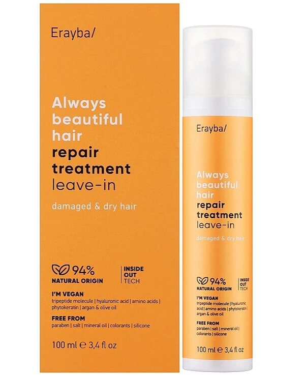 Erayba - Восстанавливающяя и увлажняющяя сыворотка для волос Always Beautiful Hair Repair Treatment Leave-in 100 мл back