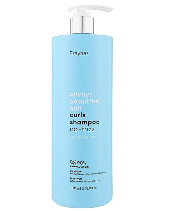 Erayba - Шампунь для кучерявого волосся Always Beautiful Hair Curls Shampoo No-frizz 1000 мл