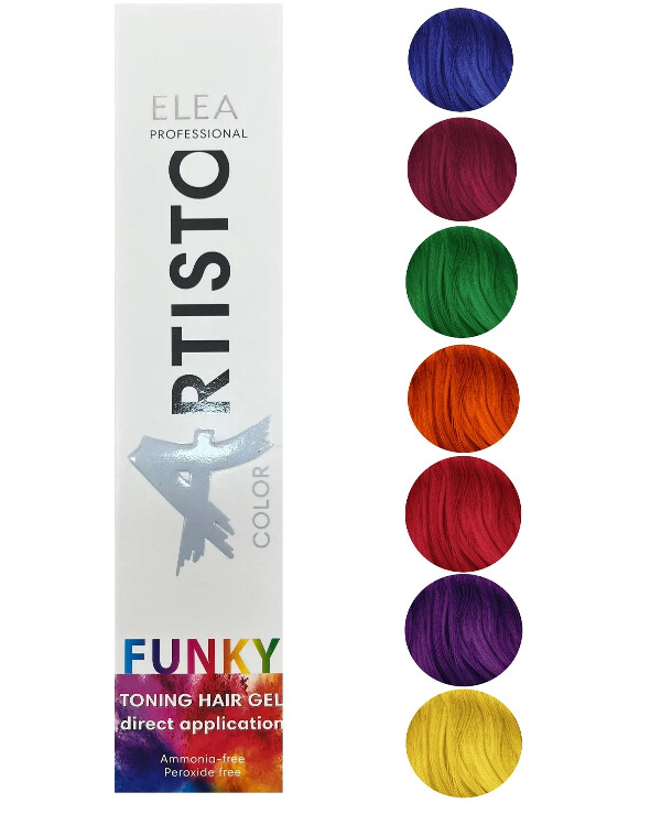 Elea Artisto - Toning hair gel Funky Colors Toning Hair Gel 100ml