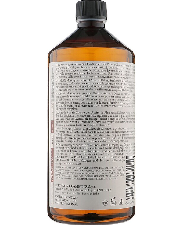 Byothea - Almond massage oil Almond Massage Oil 1000ml back