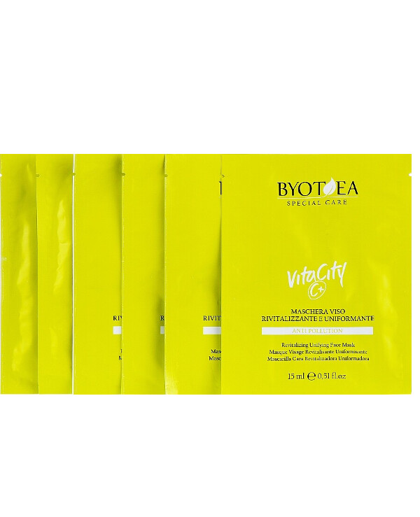 Byothea - Restorative face mask with vitamin C Face Care VitaCity C+ Anti-Pollution 6pcs back