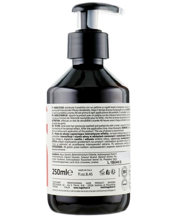 Togethair - Оттеночная маска для волос Meeting Nature Color Hair Mask Red 250 мл, Red back