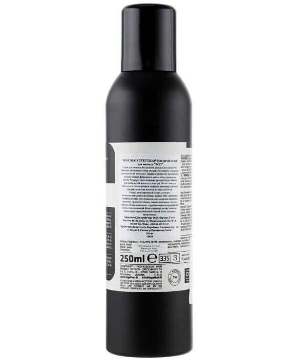 Togethair - Fixing spray for hair Meeting Nature Eco Fix Design 250ml back
