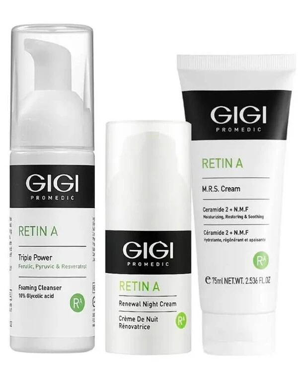 Gigi cosmetics - Набор для ухода за кожей лица Retin A The Timeless Trio Limited Edition 30 мл