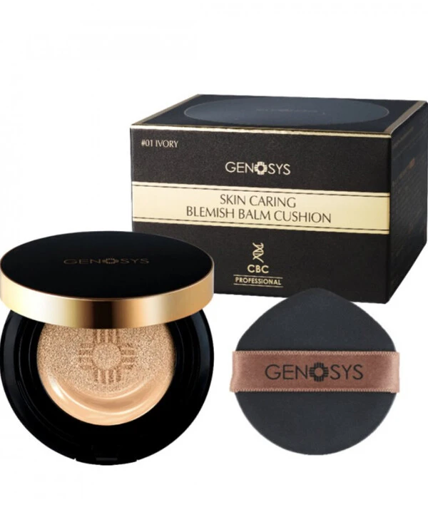 Genosys - Бальзам-кушон для ухода за кожей Skin Caring Blemish Balm Cushion Beige 15 мл х 2 шт, 02