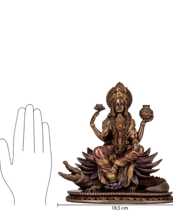 Veronese Ganga Statue - Hindu Goddess (20cm) 77365A4 | 7