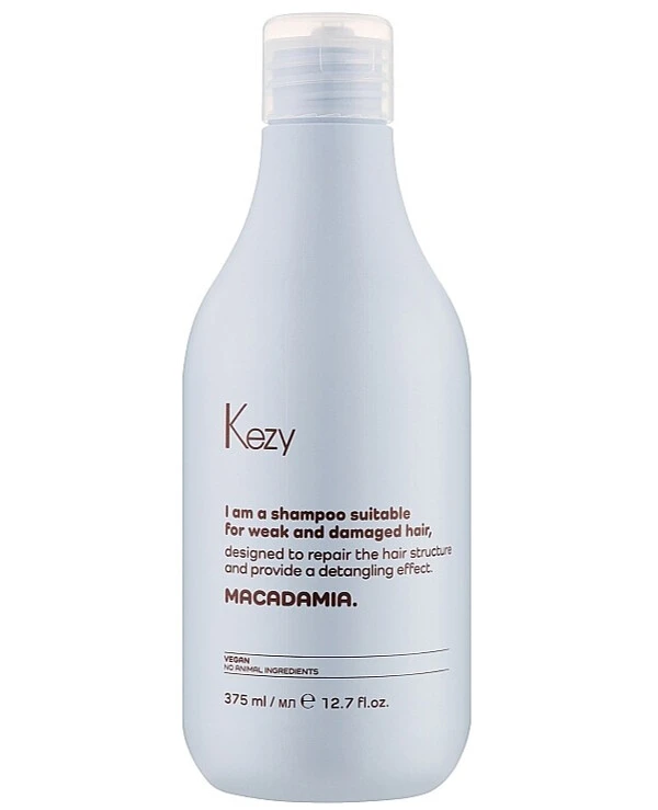 Kezy - Шампунь для поврежденных волос Macadamia Shampoo 375 мл