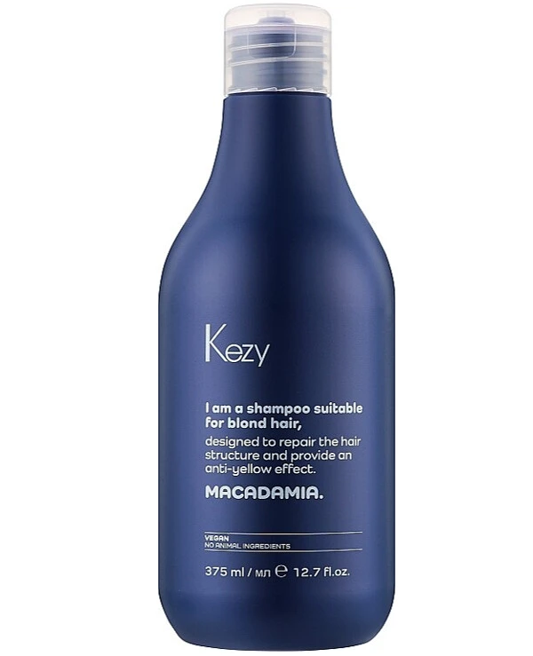Kezy - Шампунь против желтизны волос Macadamia Anti-Yellow Shampoo 375 мл