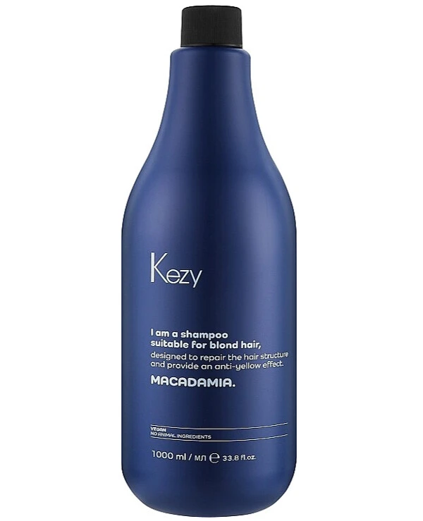 Kezy Шампунь против желтизны волос | Macadamia Anti-Yellow Shampoo