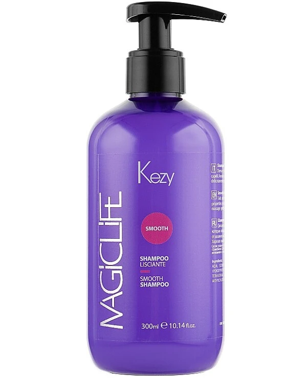 Kezy Шампунь Разглаживающий для вьющихся и непослушных волос | Magic Life Smooth Shampoo