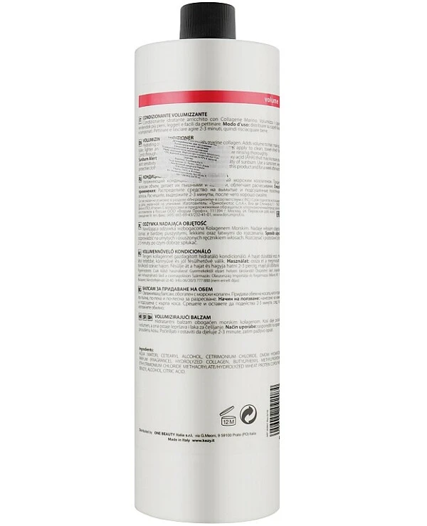 Kezy - Кондиционер для объема волос с морским коллагеном Volume Volumizing Conditioner 1000 мл back