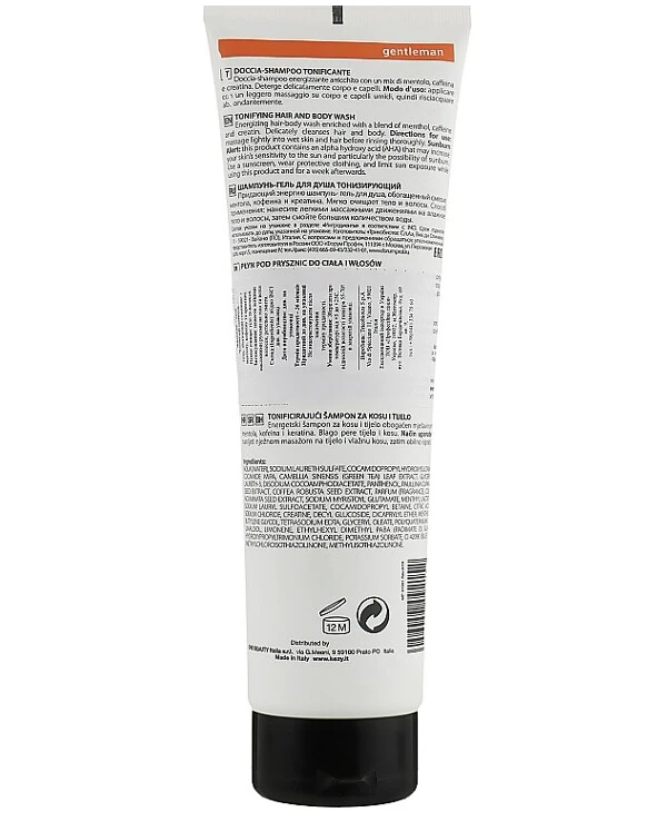 Kezy - Мужской шампунь-гель для душа с креатином Gentelman MyTherapy Tonifying Hair And Body Wash 300 мл back