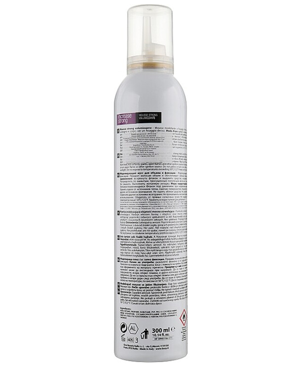 Kezy - Modeling mousse for volume and hair fixation The Ending Project Increase Mousse Strong 300ml back