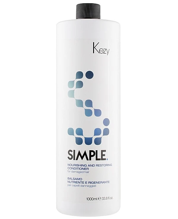 Kezy - Бальзам для питания поврежденных волос Simple Nourishing and Restoring Conditioner 1000 мл