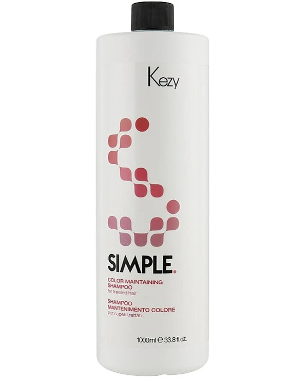 Kezy - Шампунь для поддержания цвета окрашенных волос Simple Color Maintaining Shampoo 1000 мл