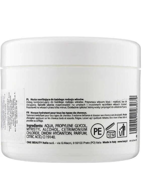 Kezy - Увлажняющая маска для волос Simple Moisturizing Mask 1000 мл back