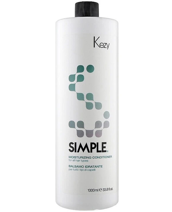 Kezy - Увлажняющий бальзам для волос Simple Moisturizing Conditioner 1000 мл