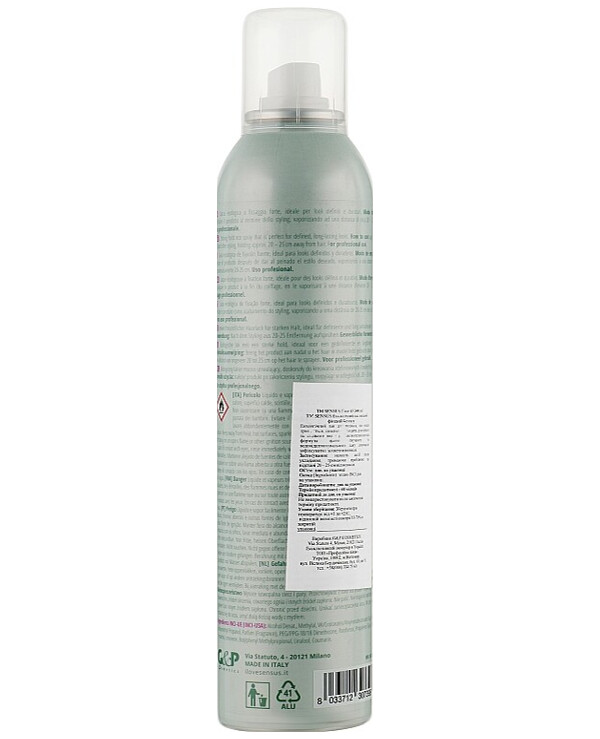 Sensus - Ecological hairspray with strong hold without gas Tabu Fixer 45 300ml back