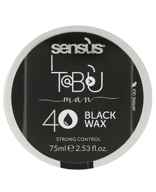 Sensus - Черный воск для волос Tabu Black Wax 40 75 мл