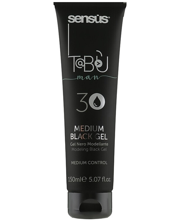 Sensus - Modeling black hair gel Tabu Medium Black Gel 150ml