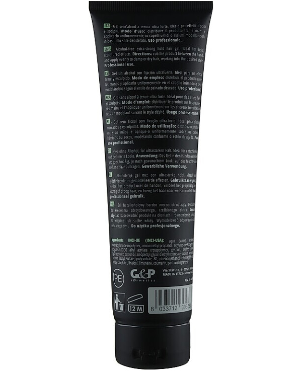 Sensus - Strong hold hair gel Tabu Sculpting Gel 54 150ml back