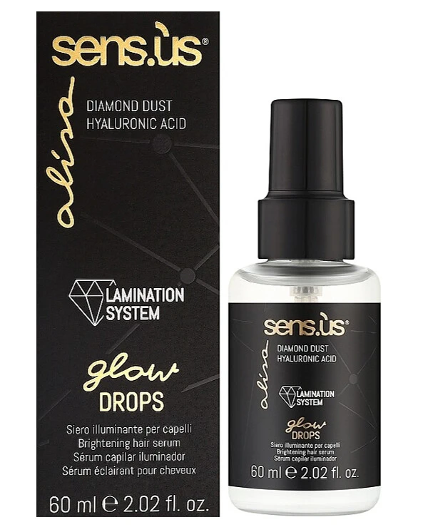 Sensus - Сыворотка для блеска тусклых волос Alisa Glow Drops Brightening Serum 60 мл back