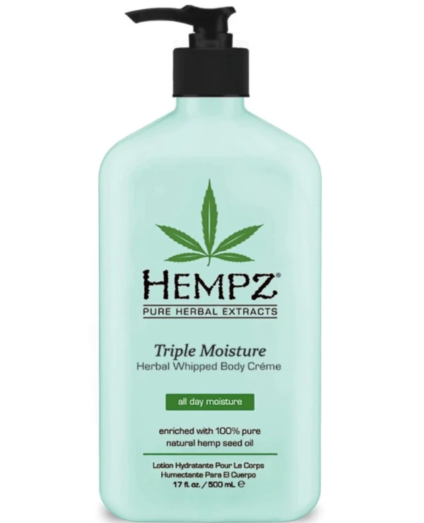 Hempz - Нежный увлажняющий крем для тела тройного действия Triple Moisture Herbal Whipped Body Creme 500 мл