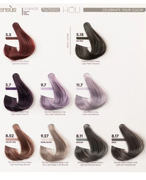 Sensus Масляный краситель для волос | Holi Demi Permanent Color Oil