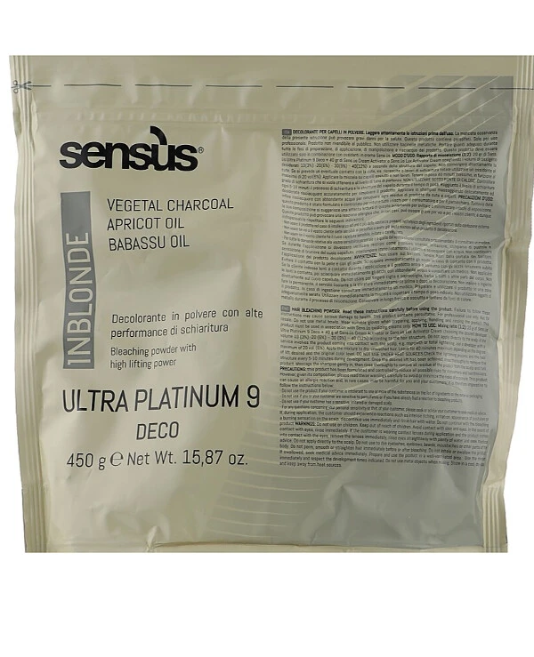 Sensus - Обесцвечивающая пудра 9 тонов InBlonde Deco Ultra Platinum 9 Bleaching Powder 450 г