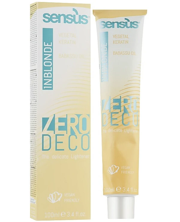 Sensus - Деликатный осветляющий крем для волос Inblonde Zero Deco Delicate Lightening Cream 100 мл back