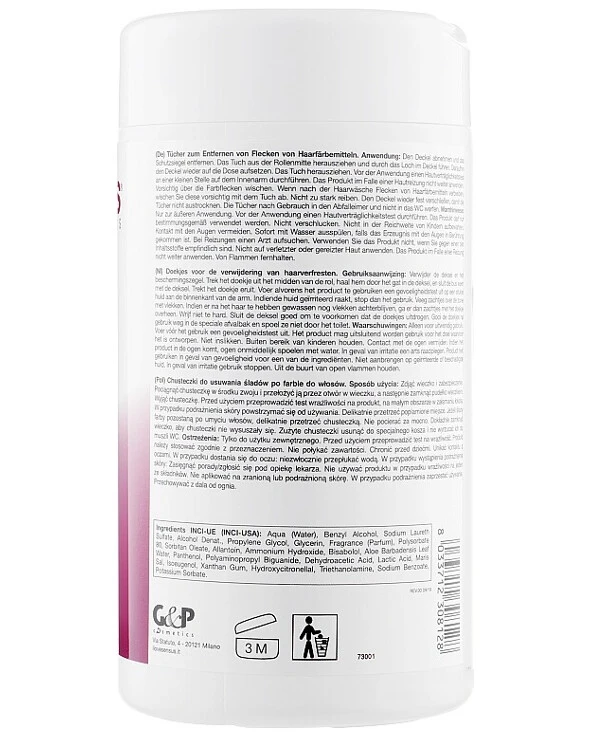 Sensus - Wipes for removing paint from skin Tools Skin Stain Remover  back