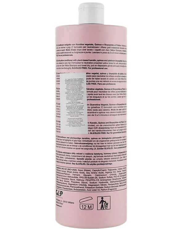 Sensus - Кондиционер против желтизны волос Zero Yellow Conditioner 1200 мл back