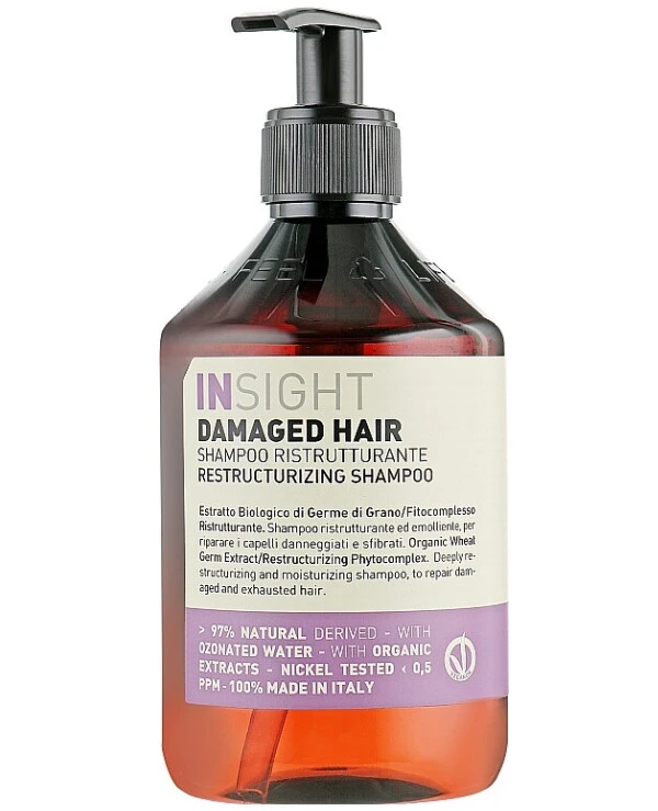 Insight Cosmetics - Восстанавливающий шампунь для поврежденных волос Damaged Hair Restructurizing Shampoo 400 мл