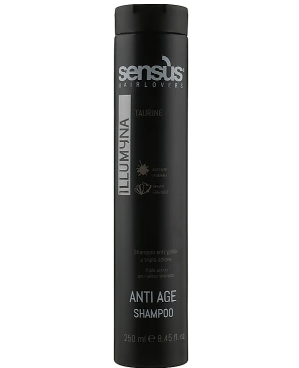 Sensus - Мужской шампунь тройного действия против желтизны волос Anti-Age Shampoo 250 мл