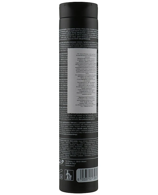 Sensus - Мужской шампунь тройного действия против желтизны волос Anti-Age Shampoo 250 мл back