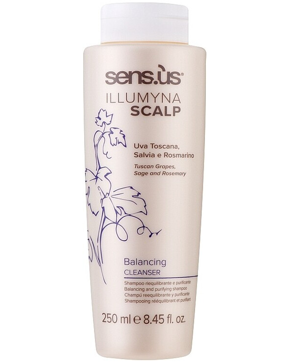 Sensus - Balancing and cleansing shampoo for hair Illumyna Scalp Balancing Cleanser Balancing and Purifying Shampoo 250ml