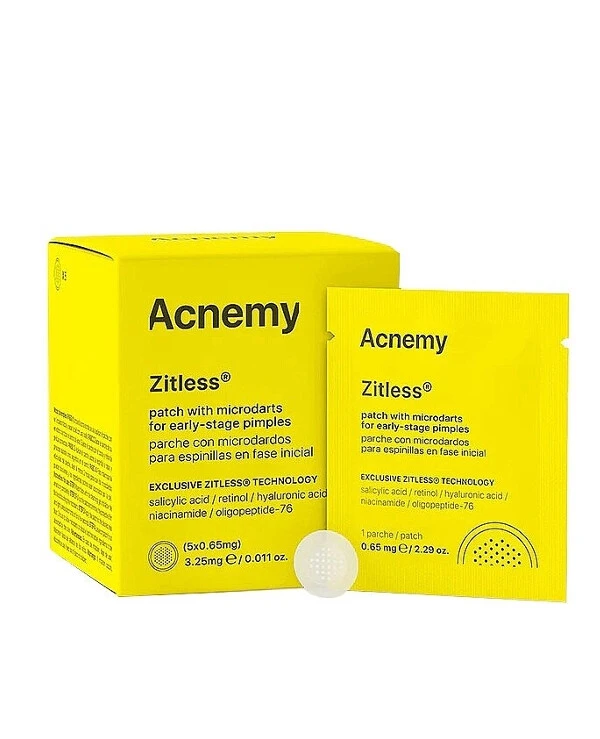 Acnemy - Пластырь с микроиглами против прыщей на ранних стадиях, 5 шт. Zitless Patch With Microdarts For Early-Stage Pimples 5 шт