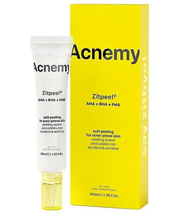 Acnemy - Нежный кислотный пилинг для кожи, склонной к акне Zitpeel AHA + BHA + PHA Soft Peeling For Acne-Prone Skin 40 мл
