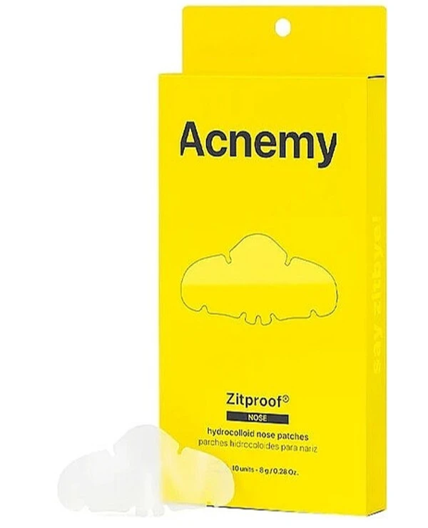 Acnemy - Гидроколлоидные пластыри для носа, 10 шт. Zitproof Nose 