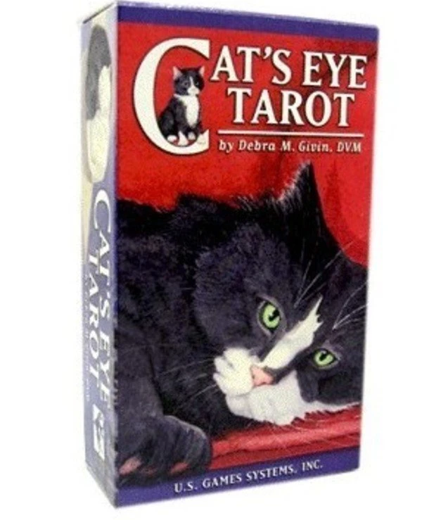 US Games Systems Tarot - Taro through the eyes of cats (125x65 mm) Cat’s Eye Tarot 