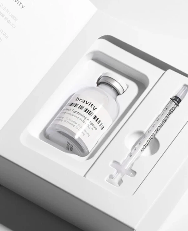 Bravity Сыворотка для омоложения кожи шеи и декольте с пептидами и эффектом ботокса | Сыворотка для омоложения кожи шеи и декольте с пептидами и эффектом ботокса Bravity Derma Tightening Neck Ampoule