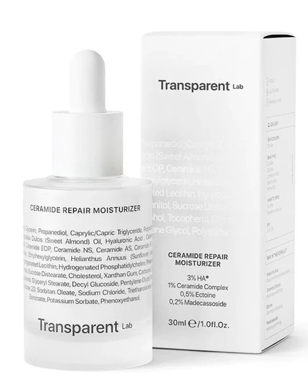 Transparent lab - Ультразволожуюча сироватка для обличчя Ceramide Repair Moisturizer 30 мл