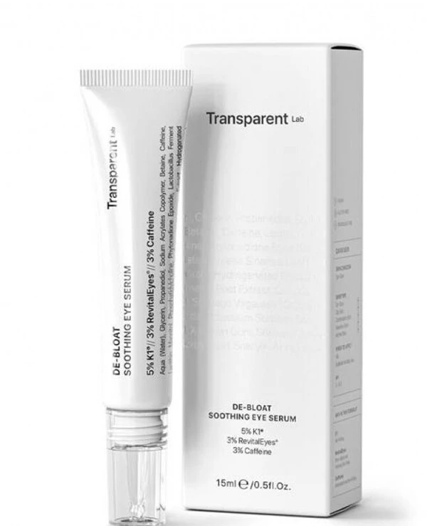 Transparent lab - Сироватка для контуру очей De Bloat Soothing Eye Serum 15 мл