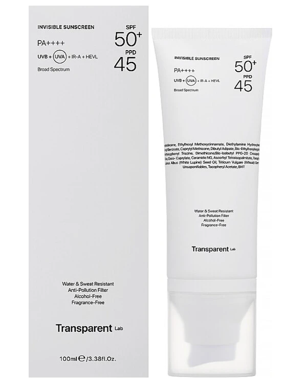 Transparent lab - Сонцезахисний крем для обличчя Invisible Sunscreen SPF50+ 100 мл back