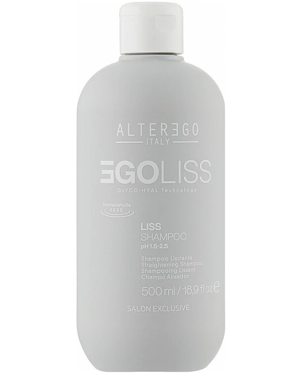 Alter Ego - Шампунь дисциплінуючий для випрямлення кучерявого волосся. Egoliss Liss Shampoo 500 мл