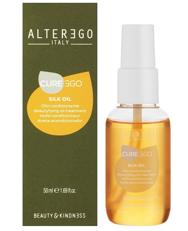 Alter Ego - Oil for taming unruly and curly hair CureEgo Silk Oil Beautyfying Oil Treatment 100ml back