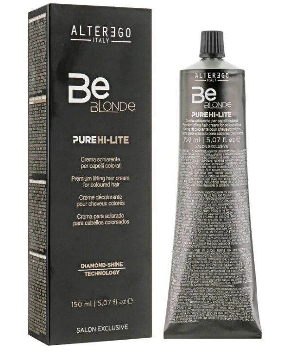 Alter Ego - Крем-осветлитель для окрашенных волос Be Blonde Pure Hi-Lite 150 мл