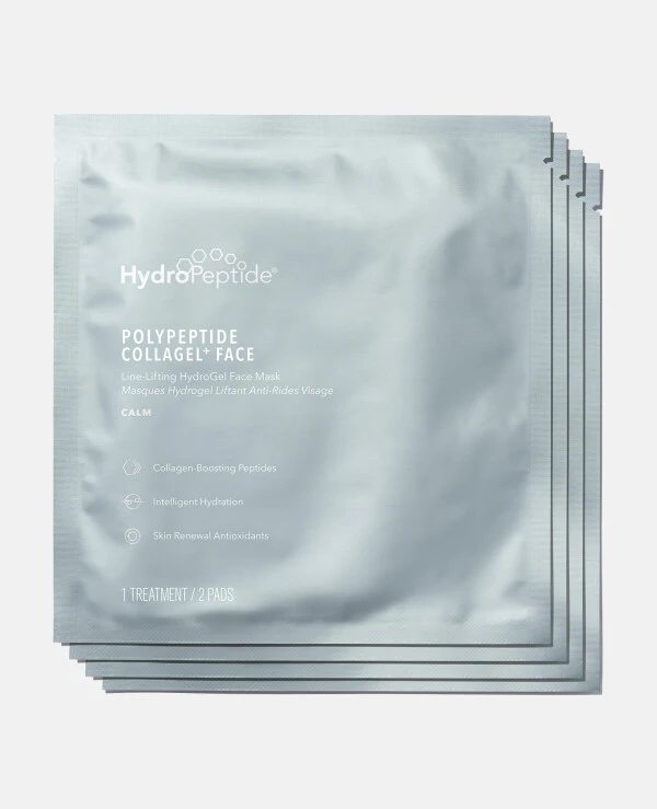 HydroPeptide Гидрогелевая маска против морщин для лица | Polypeptide Collagel Mask for Face 4 Pack – Гидрогелевая маска против морщин для лица 2