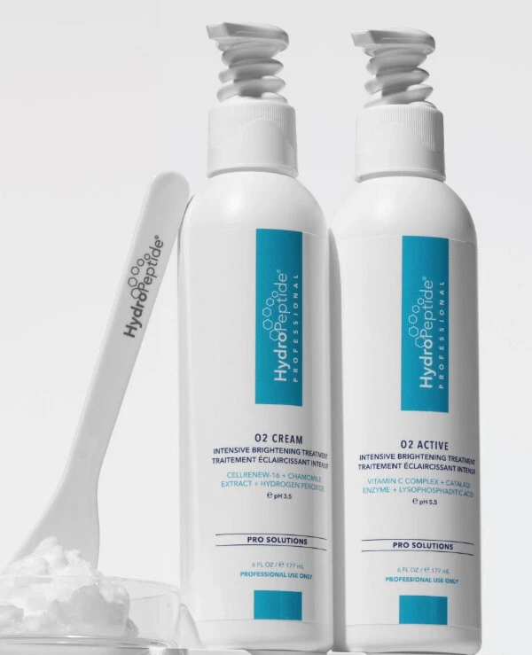 HydroPeptide - Интенсивный осветляющий 2-ступенчатый уход O2 Cream + Active 